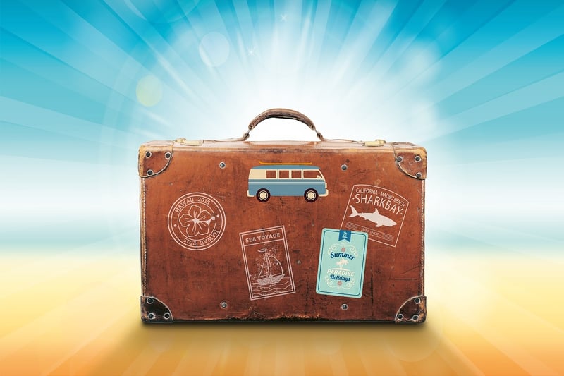 Vintage suitcase nightstand
